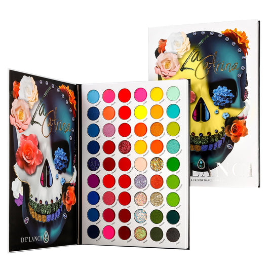 Afflano Colorful Rainbow Eyeshadow Palette High Pigment 54 Color, Halloween Eyeshadow Makeup Palette Sombras de Ojos, Neon Glow in Dark Eye Shadow Beauty & Personal Care Afflano