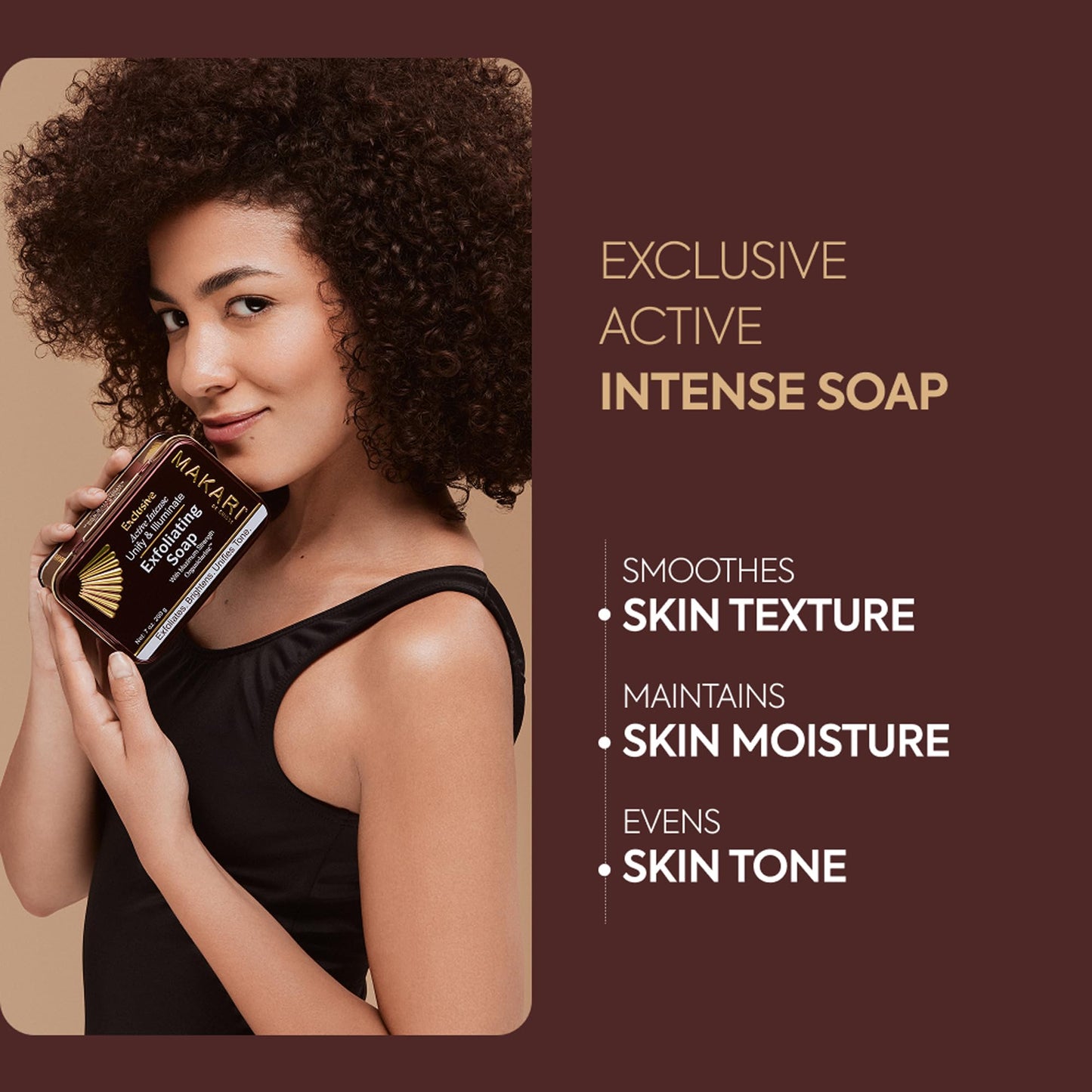 MAKARI Exclusive Active Intense Exfoliating Soap (7oz) | Unify & Illuminate | Advanced Brightening Bar for Dark Spots and Blemishes | Exfoliates Dead Beauty & Personal Care MAKARI