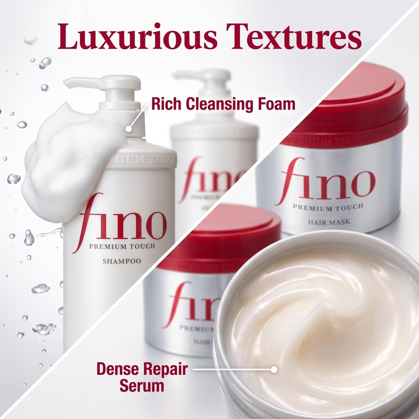 TJ SIGNATURE Fino Premium Touch Shampoo & Hair Mask Set, Royal Jelly Deep Repair & Intensive Hydrating Treatment for Frizzy, Dry, Damaged Hair Beauty & Personal Care TJ SIGNATURE