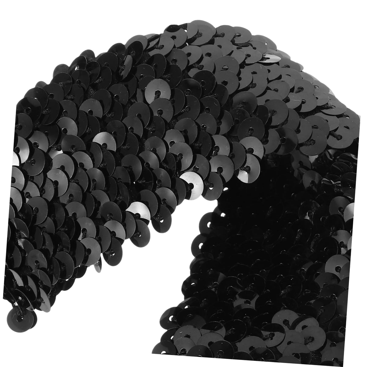 Beaupretty Sequin Headband Elastic Glitter Hairband for Women and Girls Padded Sports Headwear Hair Accessory for Birthday Party Cosplay Halloween