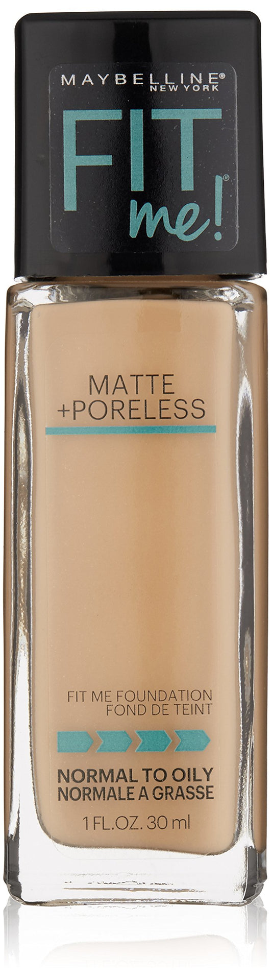 Maybelline New York Fit Me Matte Plus Pore Less Foundation, Soft Sand, 1 Fluid Ounce
