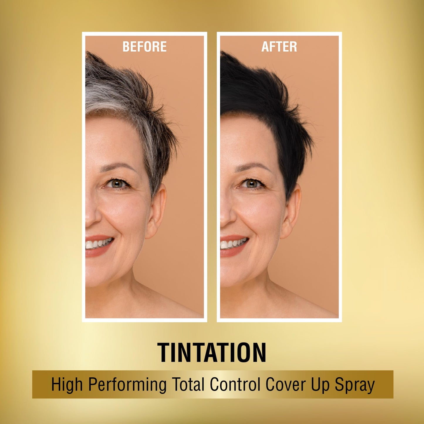 Red by Kiss Tintation Temporary Hair Color Spray, Instant Gray Root Touch Up Coverage, Water-Resistant & Smudge-Proof, Easy Wash Out, Barber Beauty & Personal Care Red by Kiss