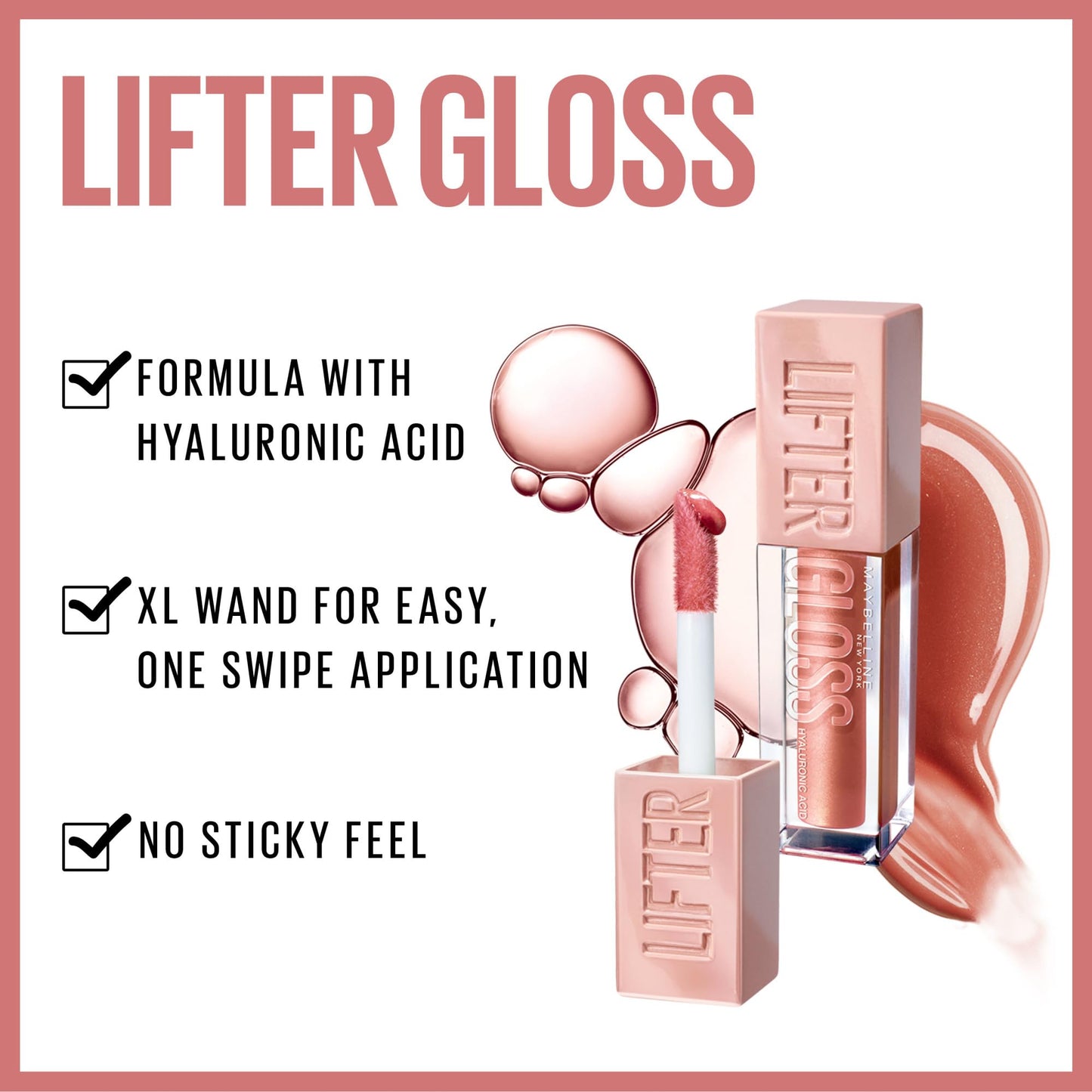 Maybelline Lifter Gloss, Hydrating Lip Gloss with Hyaluronic Acid, High Shine for Plumper Looking Lips, Copper, Terracotta Neutral, 0.18 Ounce Beauty & Personal Care MAYBELLINE