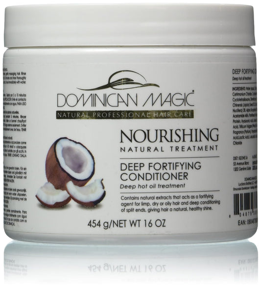 DOMINICAN MAGIC Nourishing Deep Fortify Conditioner - 16oz - Intensive Repair & Hydration for Dry, Damaged, or Curly Hair - Strengthens, Softens Beauty & Personal Care DOMINICAN MAGIC