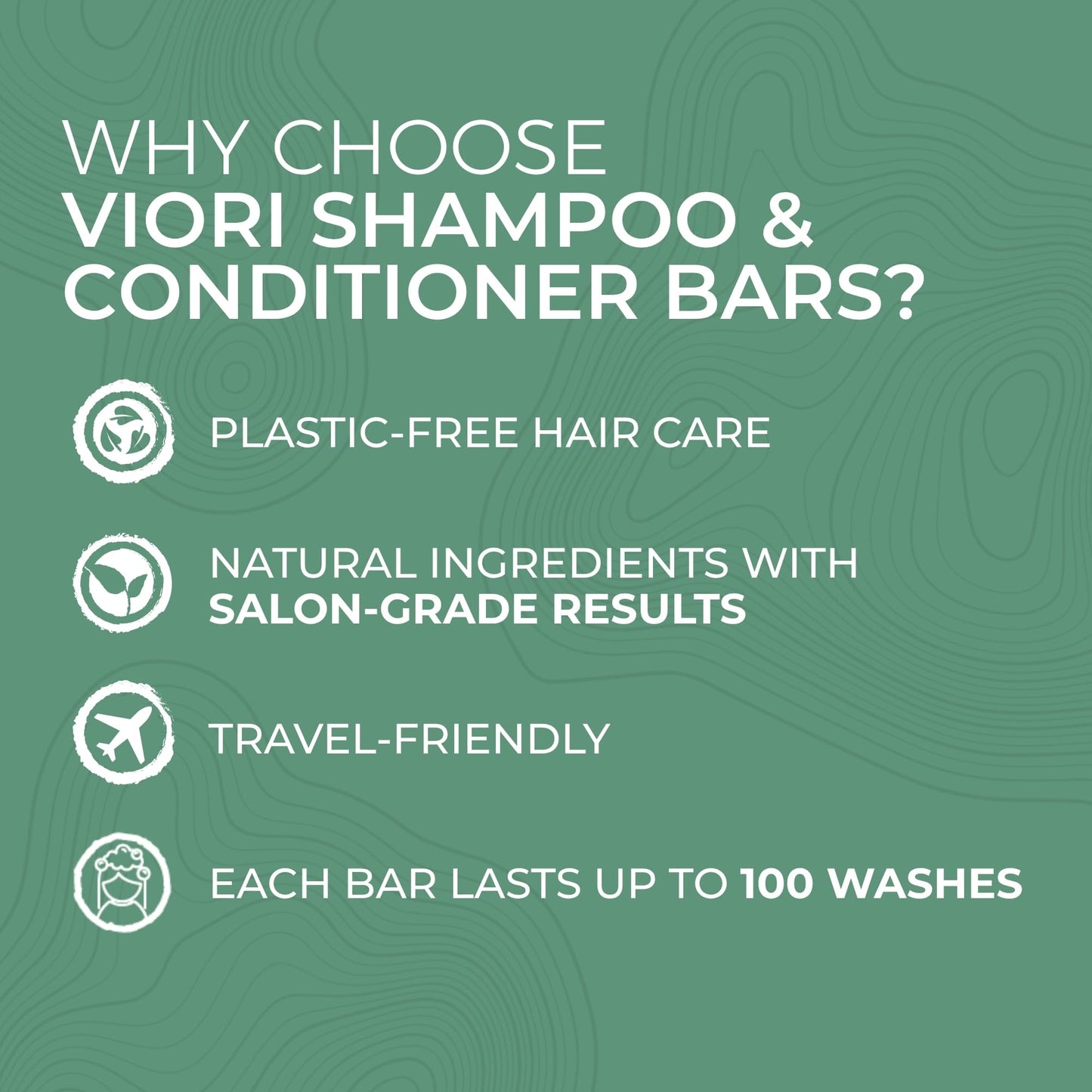 Viori Rosemary Shampoo Bar and Conditioner Set with Biotin - Rice Water Solid Hair Bars for Thinning Hair - Strengthening, Shine, Scalp Care - Plastic Beauty & Personal Care Viori