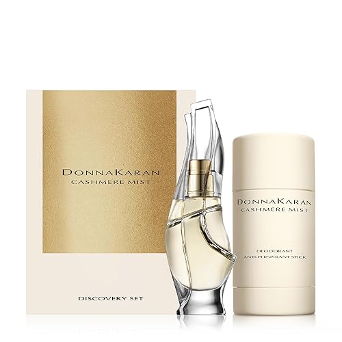 Donna Karan Cashmere Mist Discovery Duo Set For Women - Eau de Parfum Mini Spray 0.5 Fl. Oz. & Anti-Perspirant Deodorant Stick, 1.7 Oz. Beauty & Personal Care Donna Karan Cashmere Mist