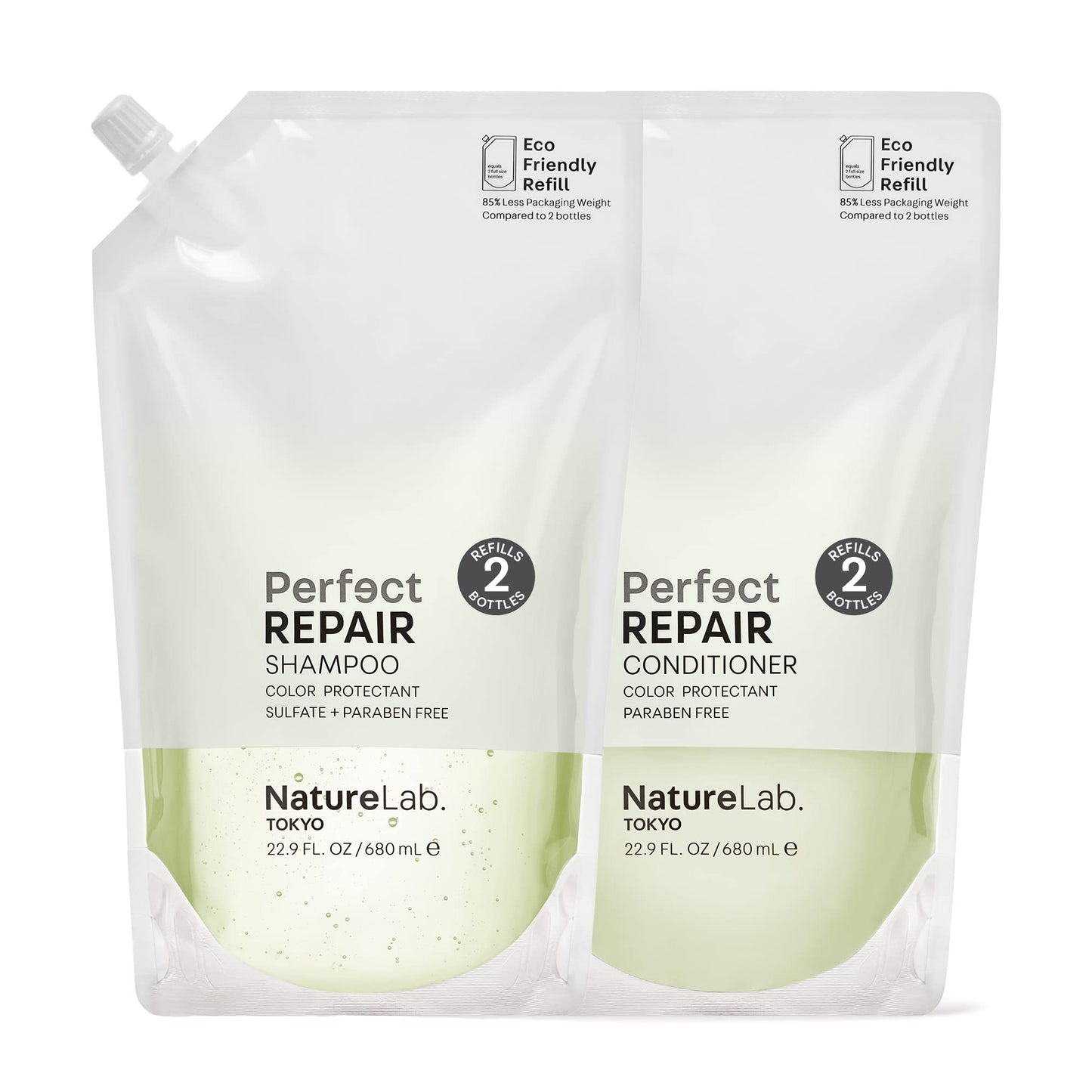 NatureLab.TOKYO Perfect Repair Shampoo & Conditioner Duo - Japanese Shampoo & Conditioner for Damaged, Color-Treated Hair - Penetrates Roots Beauty & Personal Care NATURELAB. TOKYO