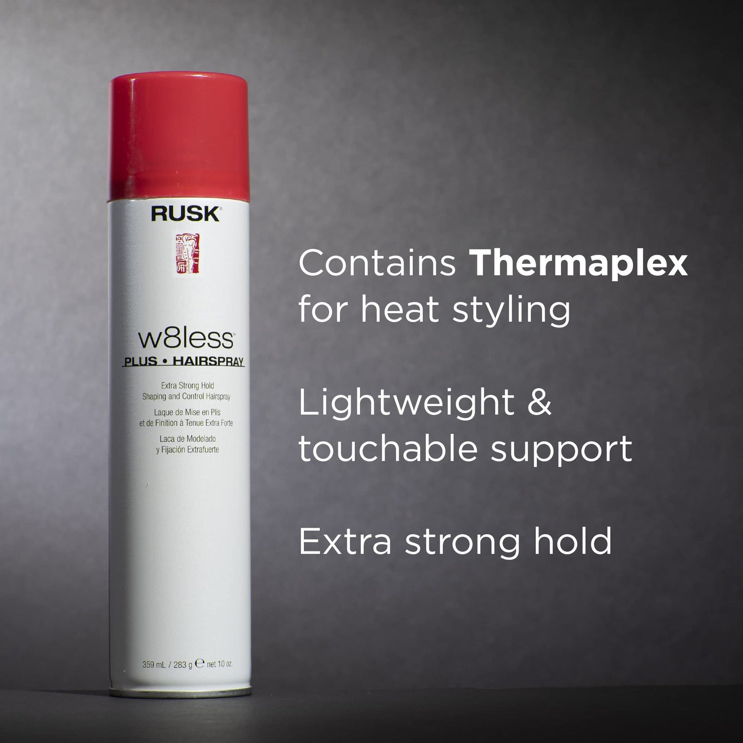 RUSK W8less Plus Extra Strong Hairspray 8.8 Fl Oz Beauty & Personal Care RUSK