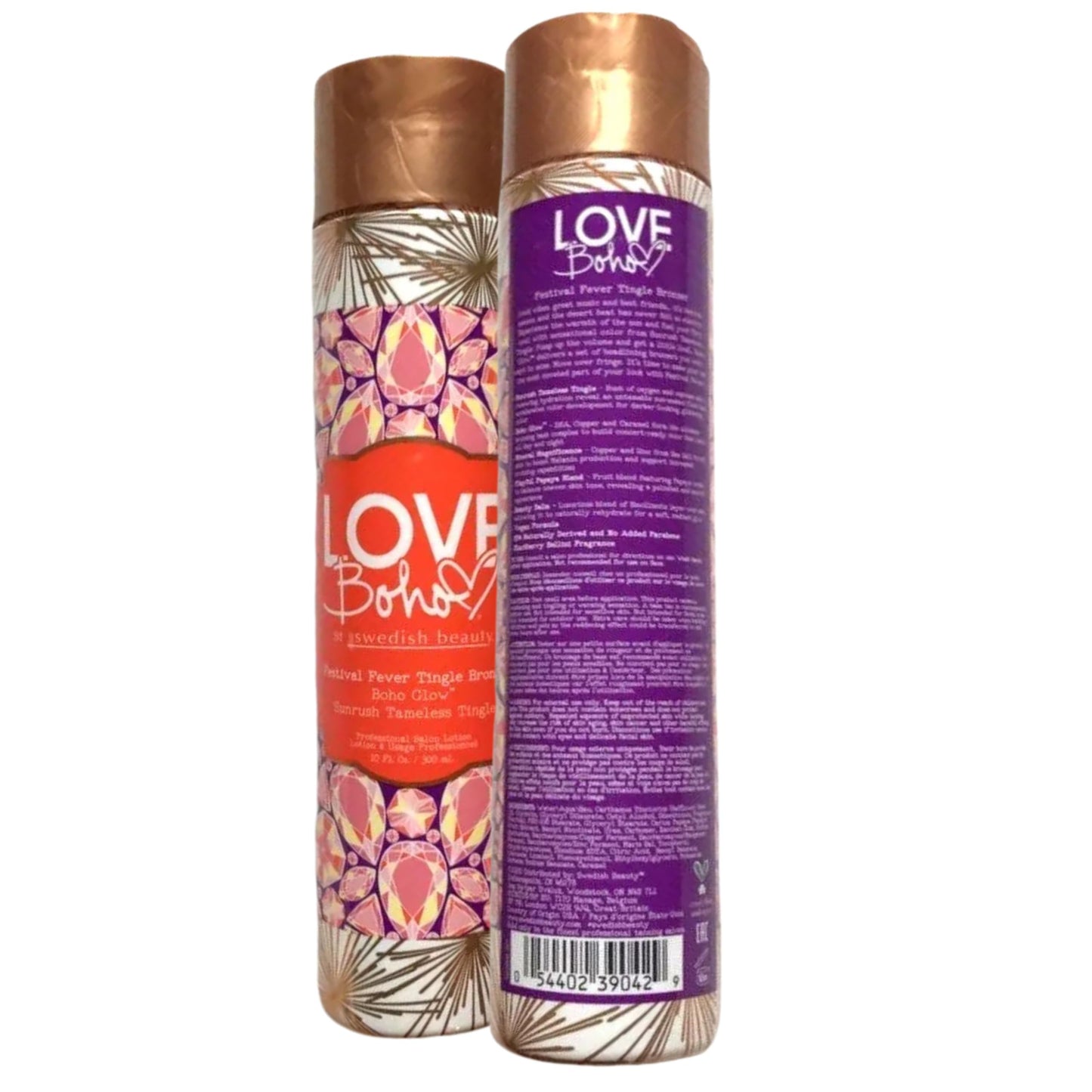 Love Boho Festival Fever Tingle DHA Bronzer Beginner Level 10oz Beauty & Personal Care Swedish Beauty
