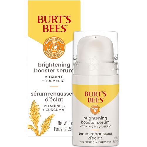 Burt's Bees Vitamin C Turmeric Facial Serum, Brightens Skin & Visibly Reduces Dark Spots, Fine Lines & Wrinkles, Naturally Hydrating, Lightweight Beauty & Personal Care Burt's Bees