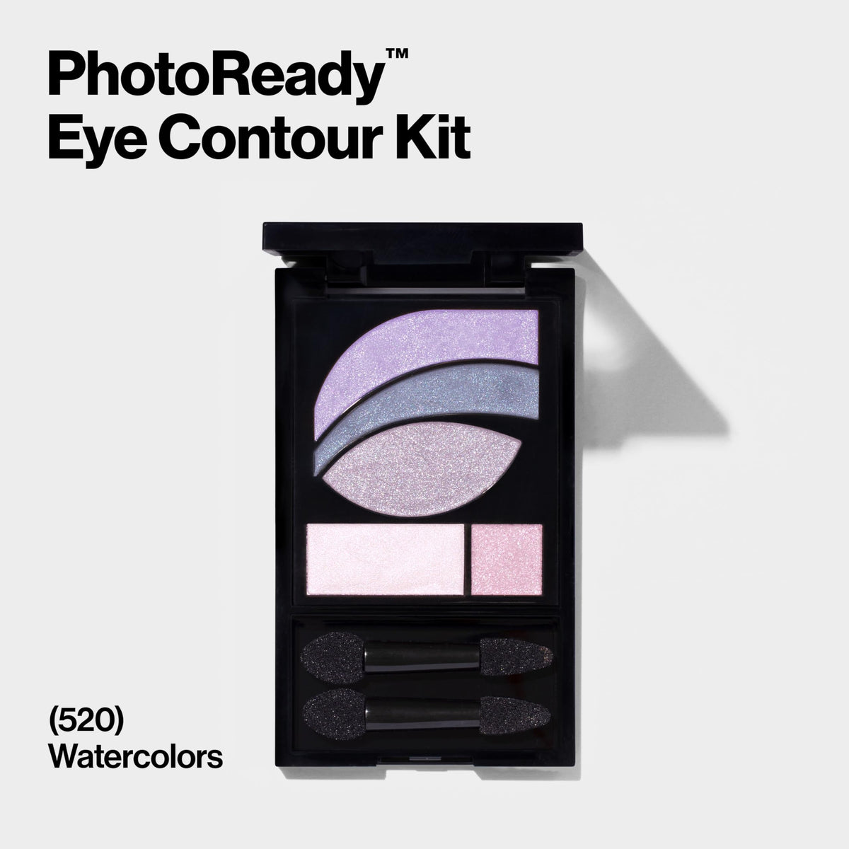 REVLON PhotoReady Eye Contour Kit, Eyeshadow Palette with 5 Wet/Dry Shades & Double-Ended Brush Applicator, Watercolors (520), 0.1oz Beauty & Personal Care REVLON
