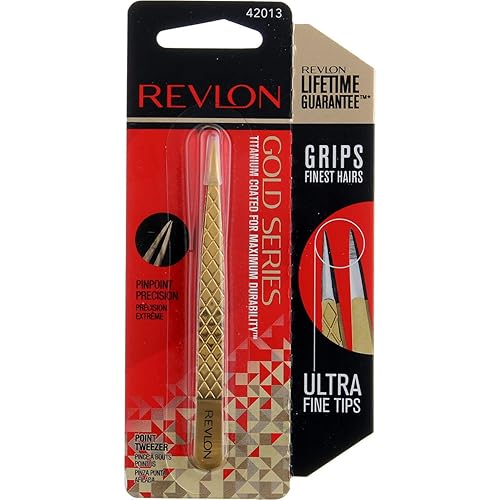Revlon Gold Series Titanium Coated Point Tweezer Beauty & Personal Care REVLON