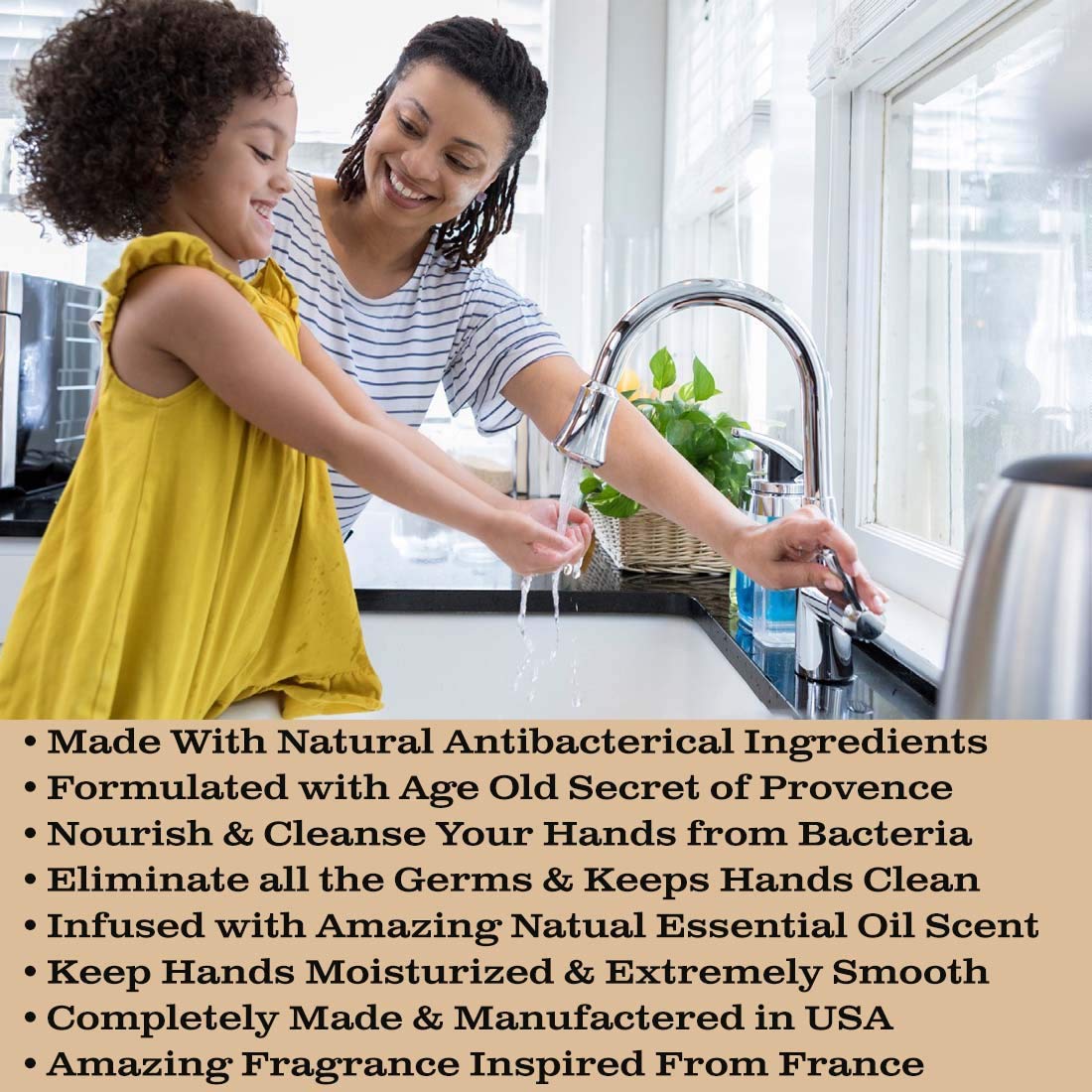 Olivia Care Hand Soap - Infused with Sage & Tea Tree Oil & Rosemary Mint Fragrance, Cleansing, Germ-Fighting, Moisturizing Hand Wash for Kitchen Beauty & Personal Care Olivia Care