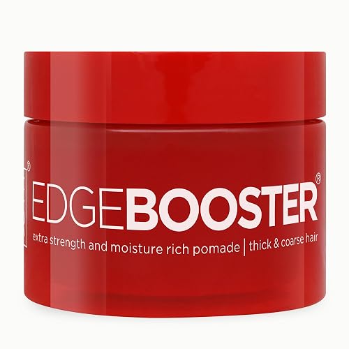 Style Factor Edge Booster Extra Strength & Moisture Rich Pomade | Strong Hold Edge Control Gel for Thick & Coarse Hair | High Shine, Non-Greasy Beauty & Personal Care Style Factor