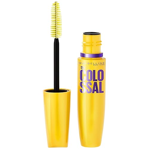 Maybelline Volum' Express Colossal Washable Mascara Makeup, Volumizing, Glam Black, 1 Count Beauty & Personal Care MAYBELLINE