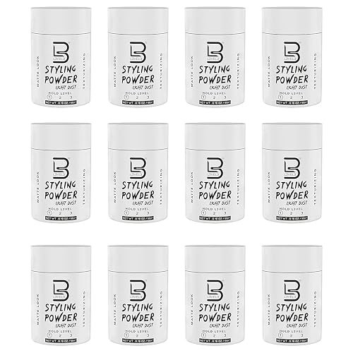 L3 Level 3 Travel Styling Powder - Small 0.18 oz for Travel - Natural Look Mens Powder - Sample Styling Powder (12, White) Beauty & Personal Care L3