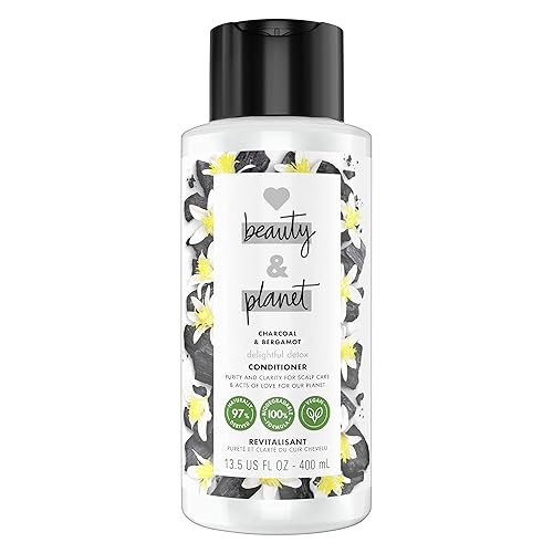 Love Beauty And Planet Cleansing Conditioner Delightful Detox for Cleansed Hair Charcoal & Bergamot Vegan, Paraben-free, Silicone-free, Cruelty-free Beauty & Personal Care Love Beauty And Planet