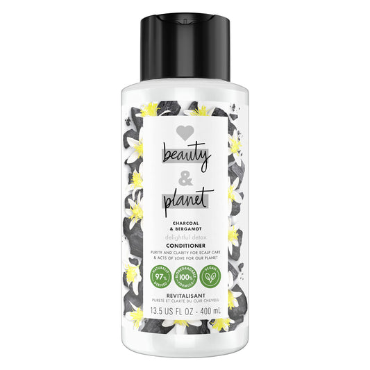 Love Beauty And Planet Cleansing Conditioner Delightful Detox for Cleansed Hair Charcoal & Bergamot Vegan, Paraben-free, Silicone-free, Cruelty-free Beauty & Personal Care Love Beauty And Planet