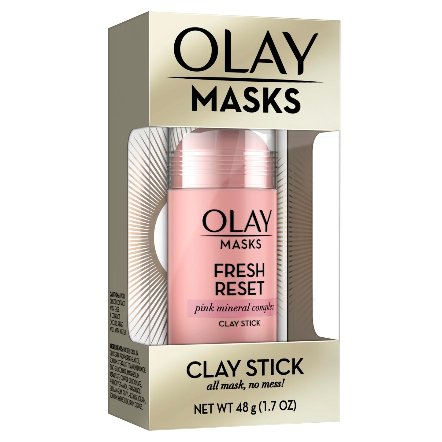 Olay Fresh Reset Pink Mineral Complex Clay Face Mask Stick, 1.7 oz Beauty & Personal Care Olay