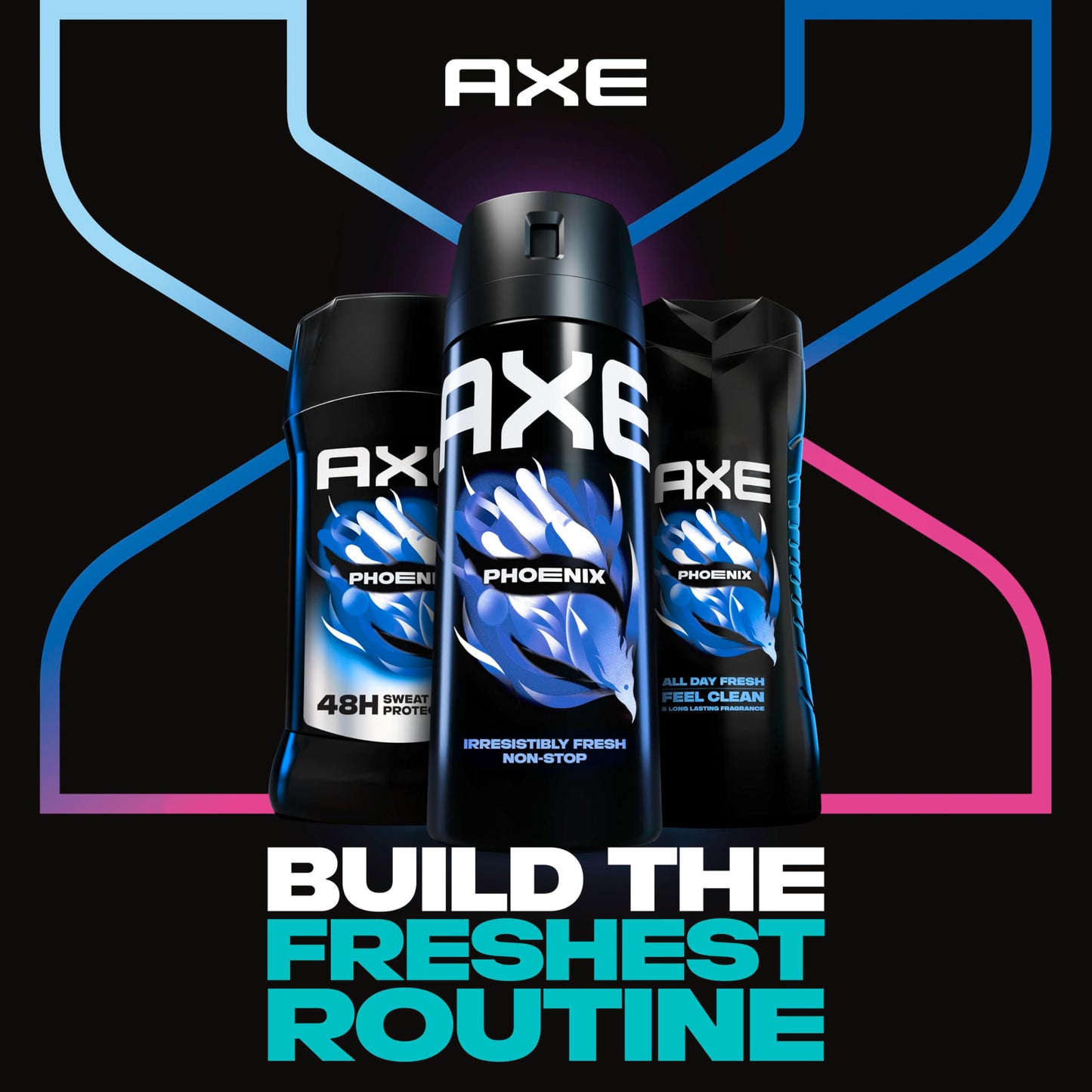 AXE Antiperspirant Deodorant for Men Twin Pk Phoenix for Long Lasting Freshness Crushed Mint & Rosemary 48 Hour Sweat Protection Mens Deodorant 2.6 oz Beauty and Personal Care AXE