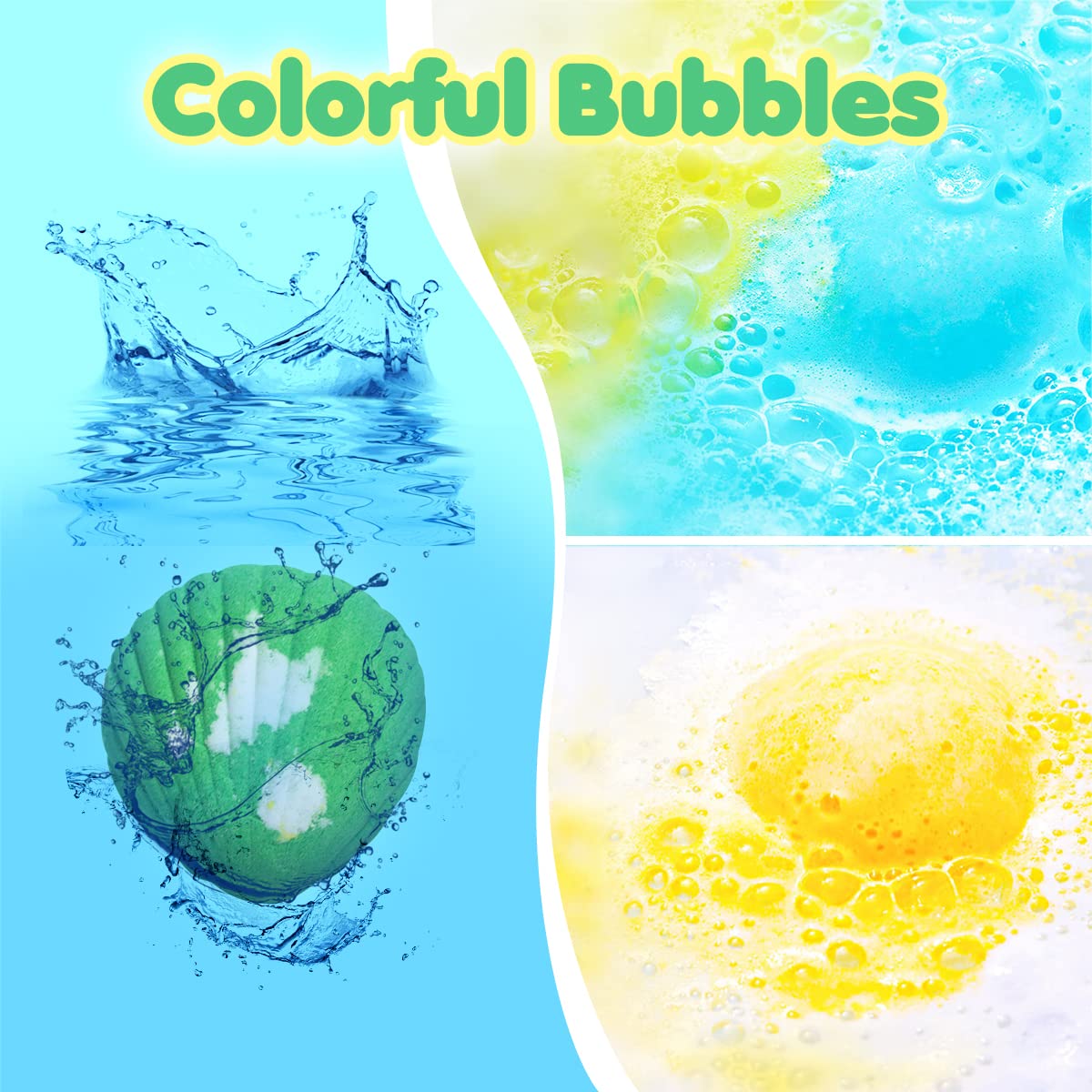 Bath Bombs for Kids with Surprise Toys Inside, 12 Pack Shell Kids Bath Bombs Gift Set for Girls Boys Birthday, Easter, Christmas, Halloween, Handmade… Beauty & Personal Care Santrela