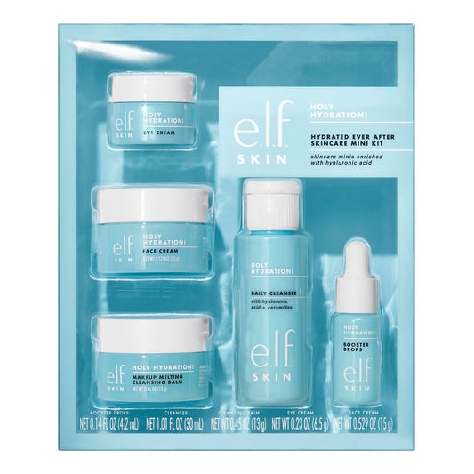 e.l.f. SKIN Holy Hydration! Hydrated Ever After Skincare Mini Kit, Cleanser, Makeup Remover, Moisturizer & Eye Cream For Hydrating Skin Beauty & Personal Care e.l.f.