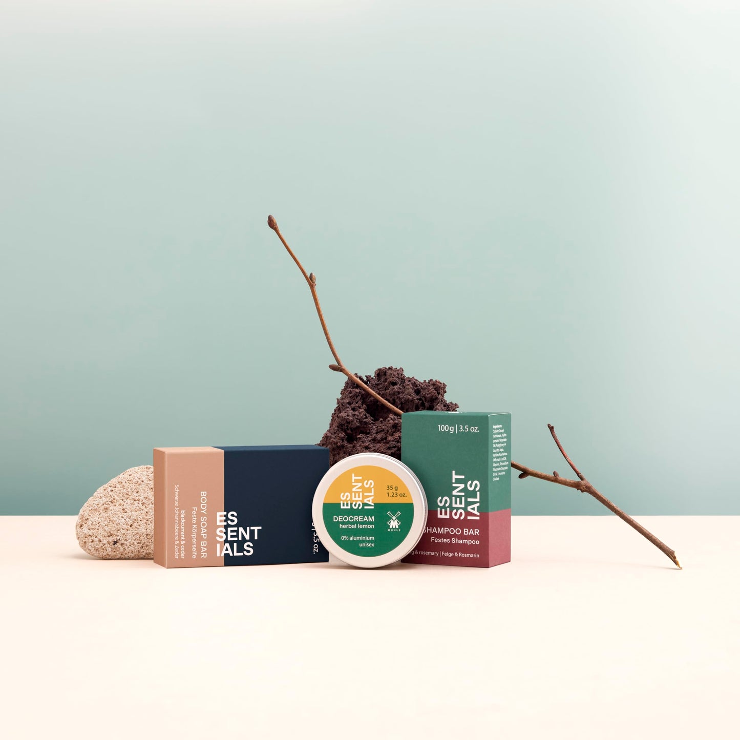 Muhle Essentials Herbal Lemon Deocream 35g, Aluminium-free, Sustainable Packaging, No Marking Beauty and Personal Care MÜHLE