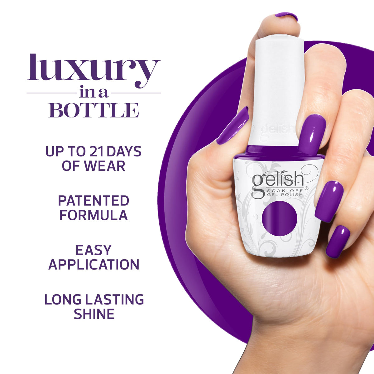 Gelish Summer Let's Roll Collection Gel Nail Polish This Is How I Roll, 15 mL