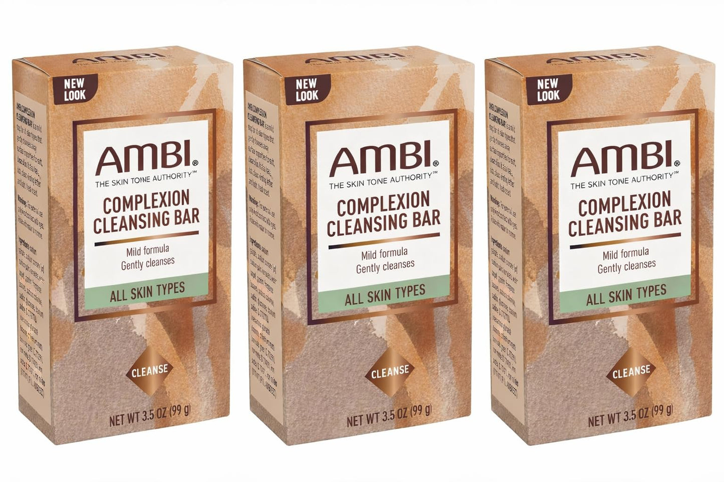 Ambi Complexion Cleansing Bar Soap, 3.5 oz (Pack of 3) Beauty & Personal Care Ambi