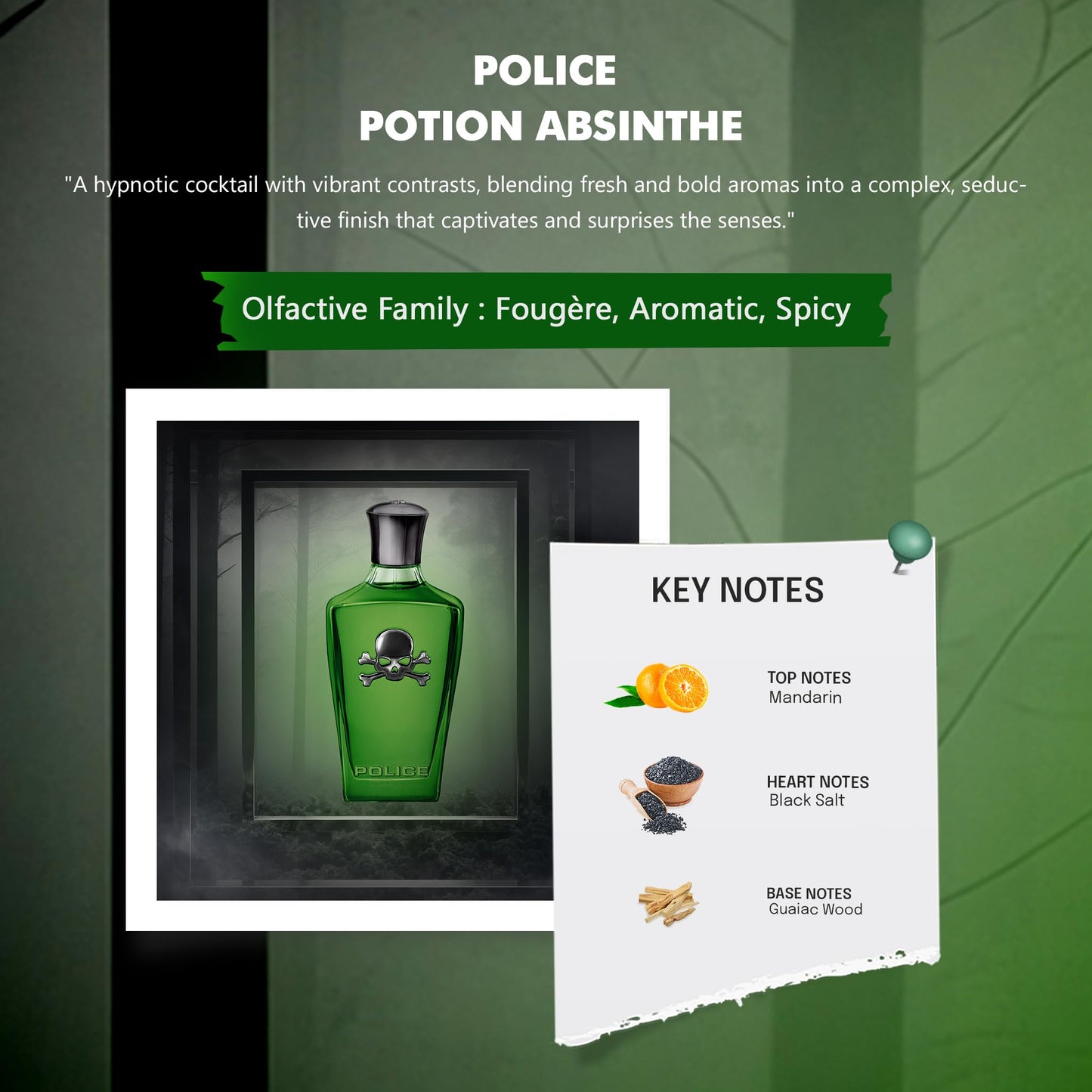 Police Potion Absinthe by Police for Men - 3.4 oz EDP Spray Beauty & Personal Care Police