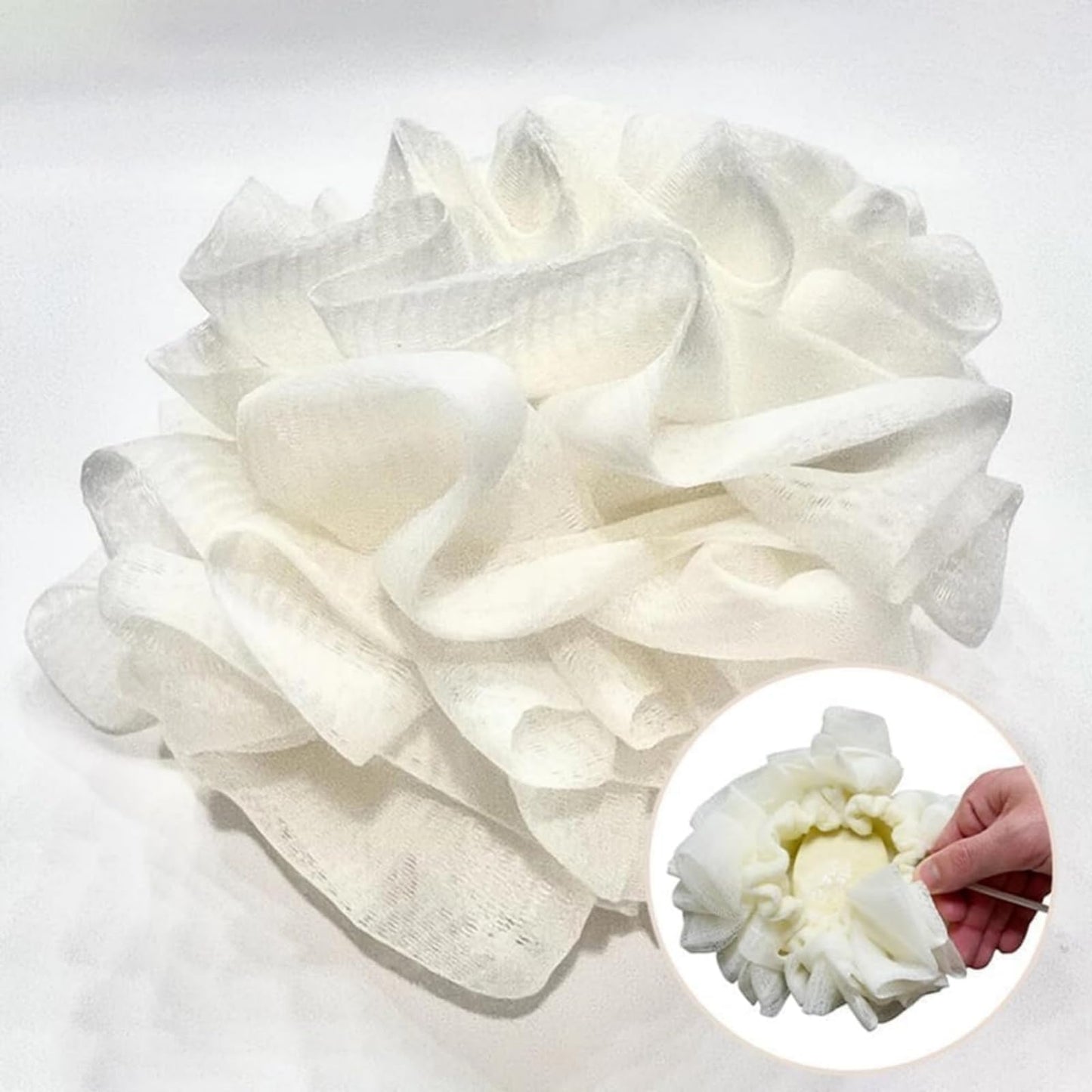 Wash Cloth Loofah Combo, The Soft Loofah and Washcloth, 2 in 1 Bath Loofahs Sponge, Loofahs Exfoliation, for Cleansing and Smooth Skin Beauty and Personal Care VOKETE