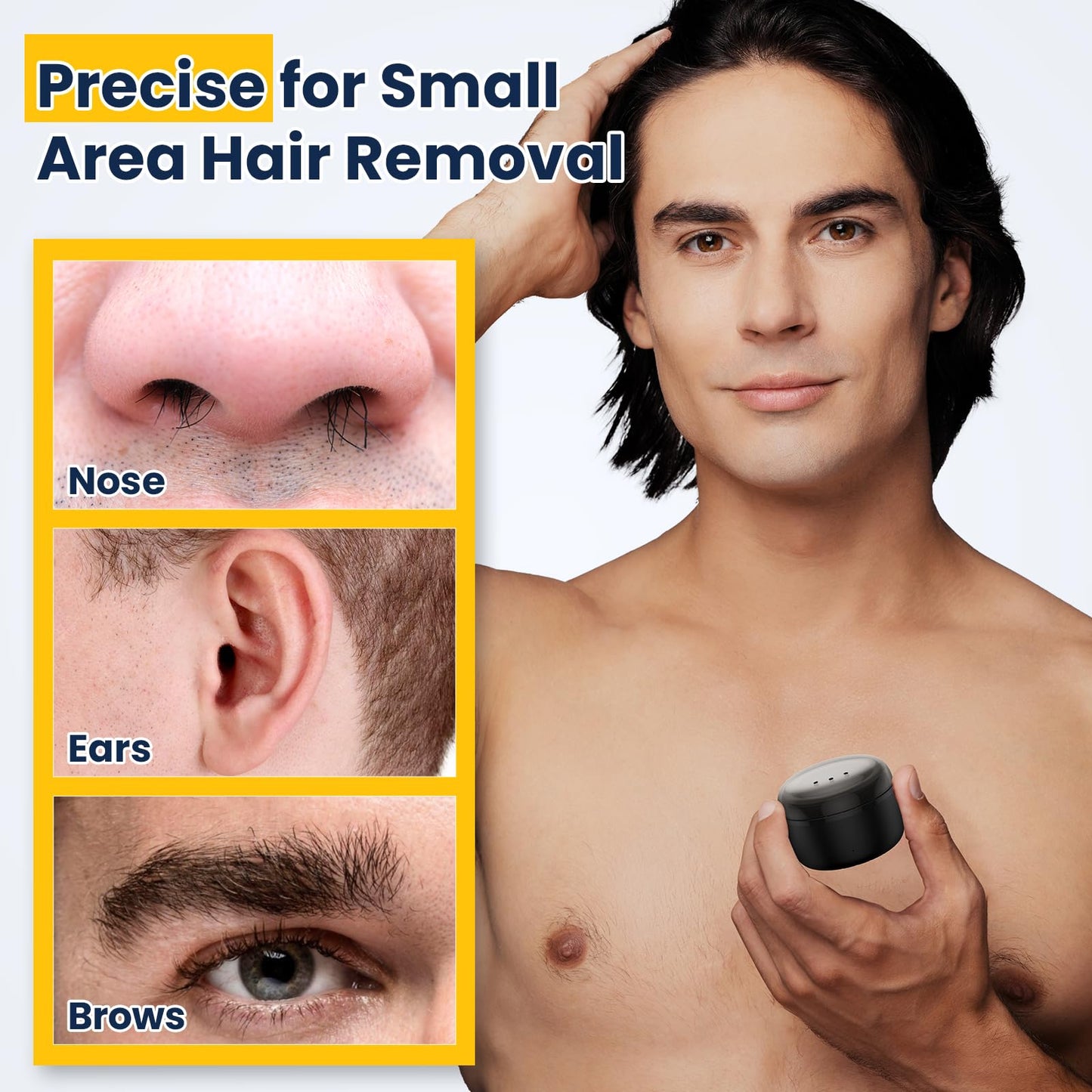 Nose Wax Kit: Nose Hair Wax Kit with USB Fast Heat & Smart Temp, Painless Nose Ear Hair Removal for Women & Men, 100g Hard Wax Beads, 30 Applicator Beauty and Personal Care IFANZETECH