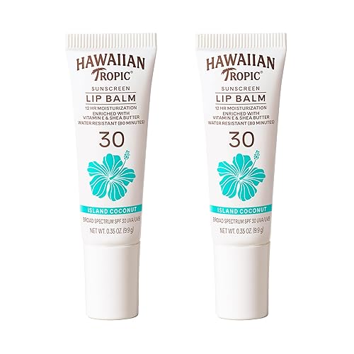 Hawaiian Tropic Lip Balm, Island Coconut, SPF 30, 0.35oz each, Twin Pack Beauty & Personal Care Hawaiian Tropic