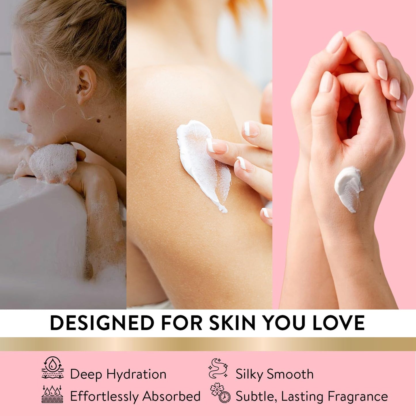 Gifts for Women 8pcs Cherry Blossom Spa Set, Bath and Body Self Care Gift Beauty and Personal Care BODY & EARTH