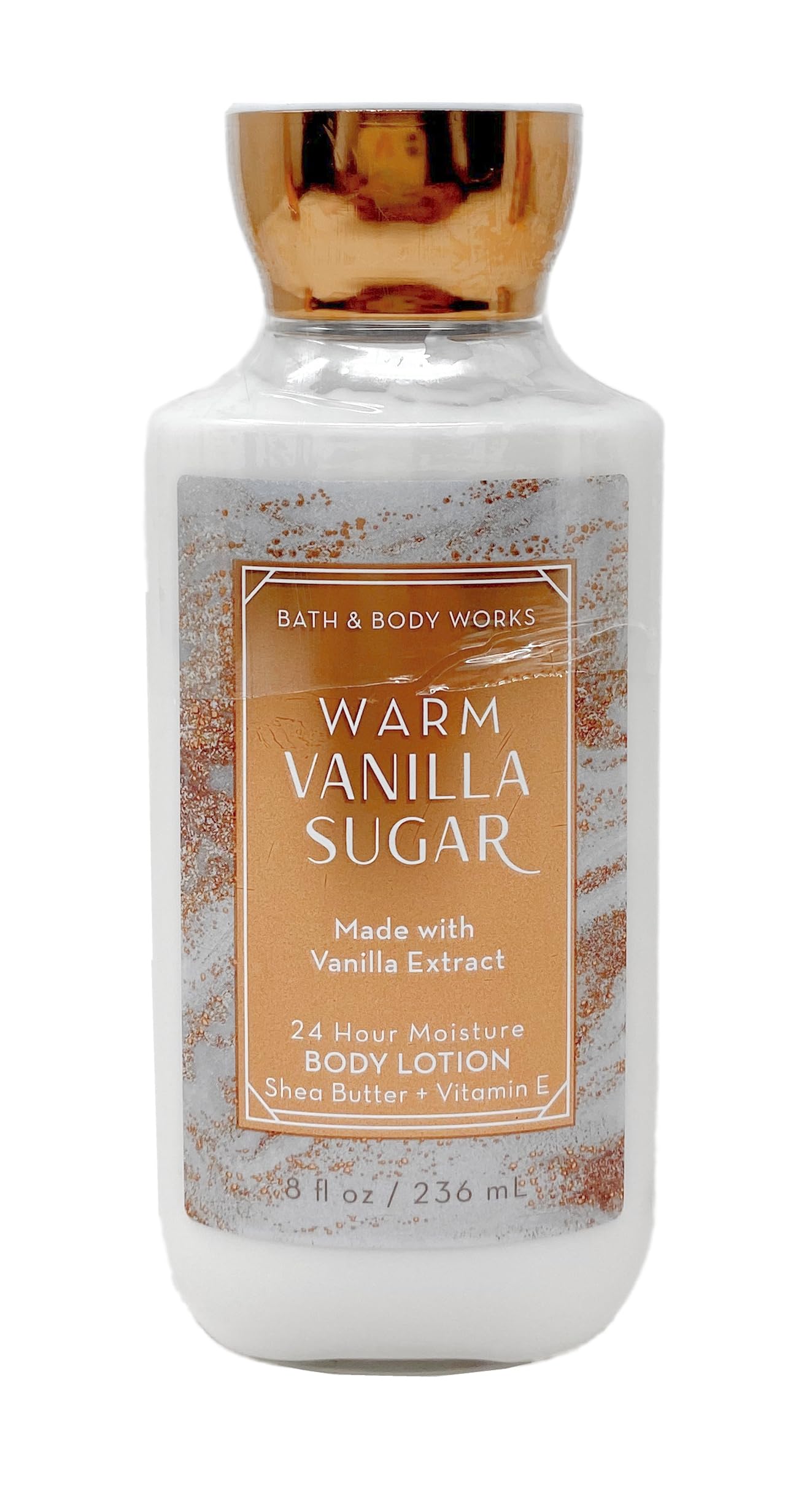 Bath & Body Works Warm Vanilla Sugar Gold Woven Basket 4 Piece Gift Set - Fine Fragrance Mist, Body Lotion, Shower Gel and Body Cream with a Himalayan Beauty and Personal Care Bath & Body Works