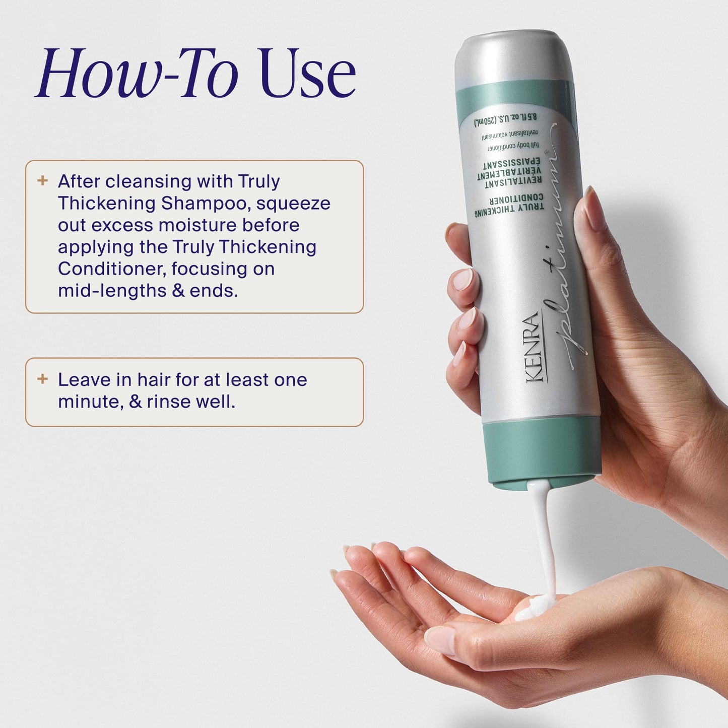 Kenra Platinum Truly Thickening Shampoo & Conditioner Set| Volumizing + Fuller-Looking Hair | Adds Body | Lightweight | for Fine & Thin Hair | Sulfate Beauty & Personal Care Kenra