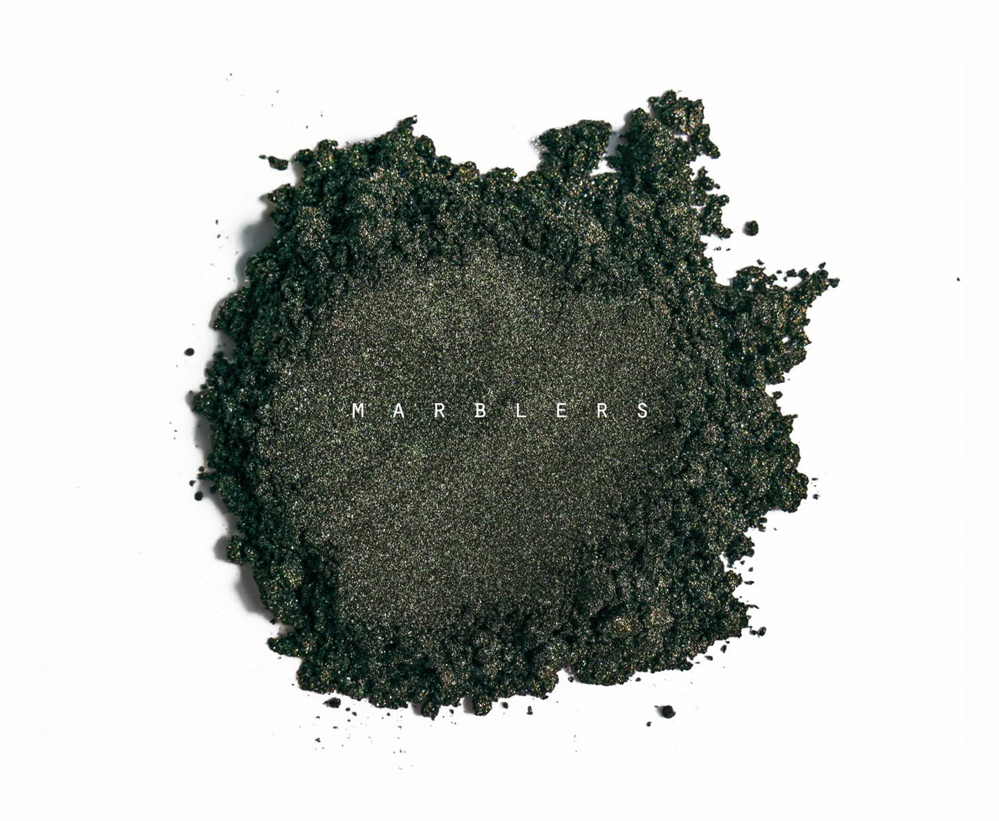 MARBLERS Chunky Natural Mica Powder [Green Black Pearl] 0.11oz (3g) | Highly Pigmented | Non-Toxic, Vegan, Cruelty-Free | Eyeshadow, Body Butter, Nail Beauty & Personal Care MARBLERS
