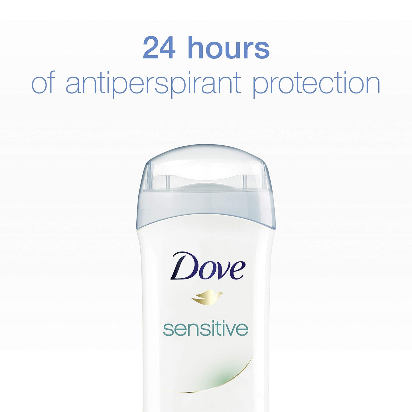 Dove AntiPerspirant Deodorant Sensitive Skin, White, Unscented, 2.6 Oz (Pack of 4) Beauty and Personal Care Dove