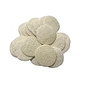 Facial Loofah Pads, 2.36 inches Round Complexion Natural Loofah Facial Discs Exfoliating Facial Loofah Skin Scrub Pack of 20 Beauty & Personal Care KEWLYSEU