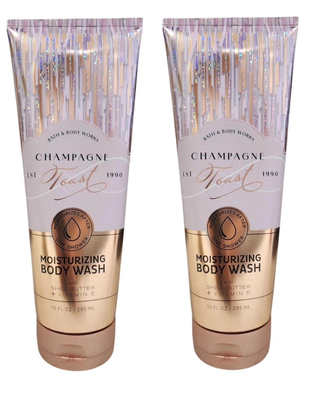 Bath and Body Works Moisturizing Body Wash 10 oz each - Pack of 2 (Champagne Toast) Beauty & Personal Care Bath & Body Works