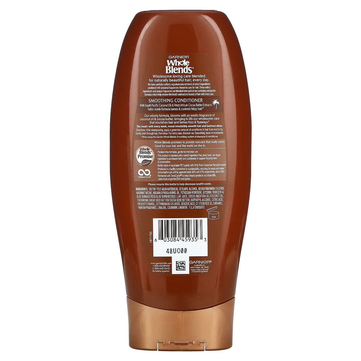 Garnier Whole Blends Condition Coconut Oil 12.5 Ounce (369ml) (3 Pack)