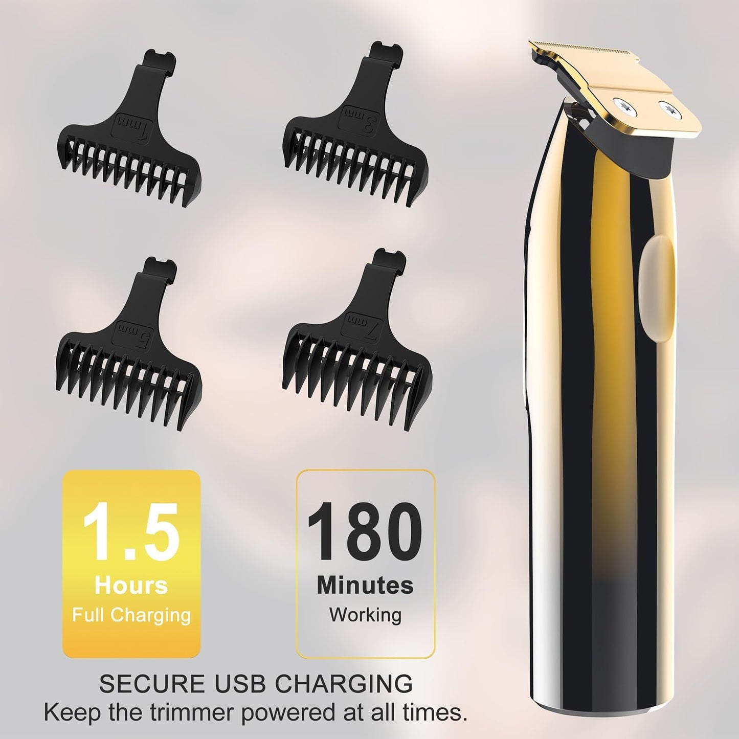 QDKVTNDJZ Hair Clippers for Men, 2 in 1 Shaver Bald Head Electric Razor for with Precision Trimmer Barber Triple Blades Beauty and Personal Care QDKVTNDJZ
