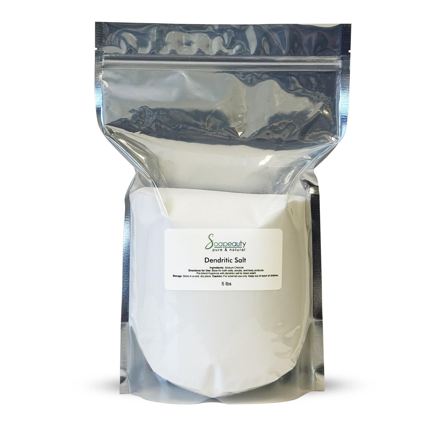 Soapeauty Dendritic Salt - Premium Fine Grain Bath and Body Salt for Scrubs, Exfoliants, and Milk Baths - High Absorption for Fragrance Oils Beauty and Personal Care Soapeauty