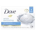 Dove Beauty Bar More Moisturizing Than Bar Soap Gentle Exfoliating With Mild Cleanser For Softer And Smoother Skin 3.75 oz, 4 Bars Beauty & Personal Care Dove