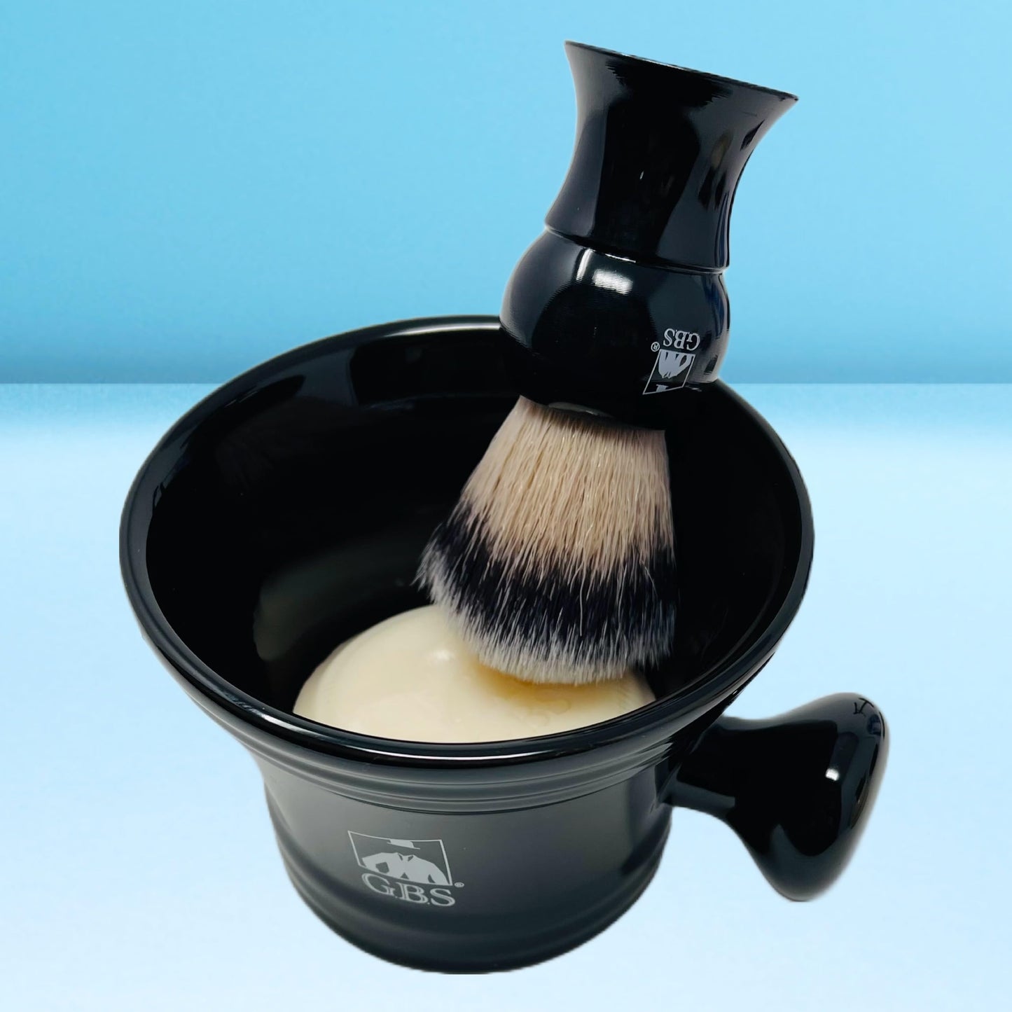 G.B.S Black Adjustable Double Edge Safety Razor and 10 Refill Blades, Shaving Brush, Shaving Soap Mug with Knob Handle, Dual Stand Brush Gift Set Beauty and Personal Care G.B.S
