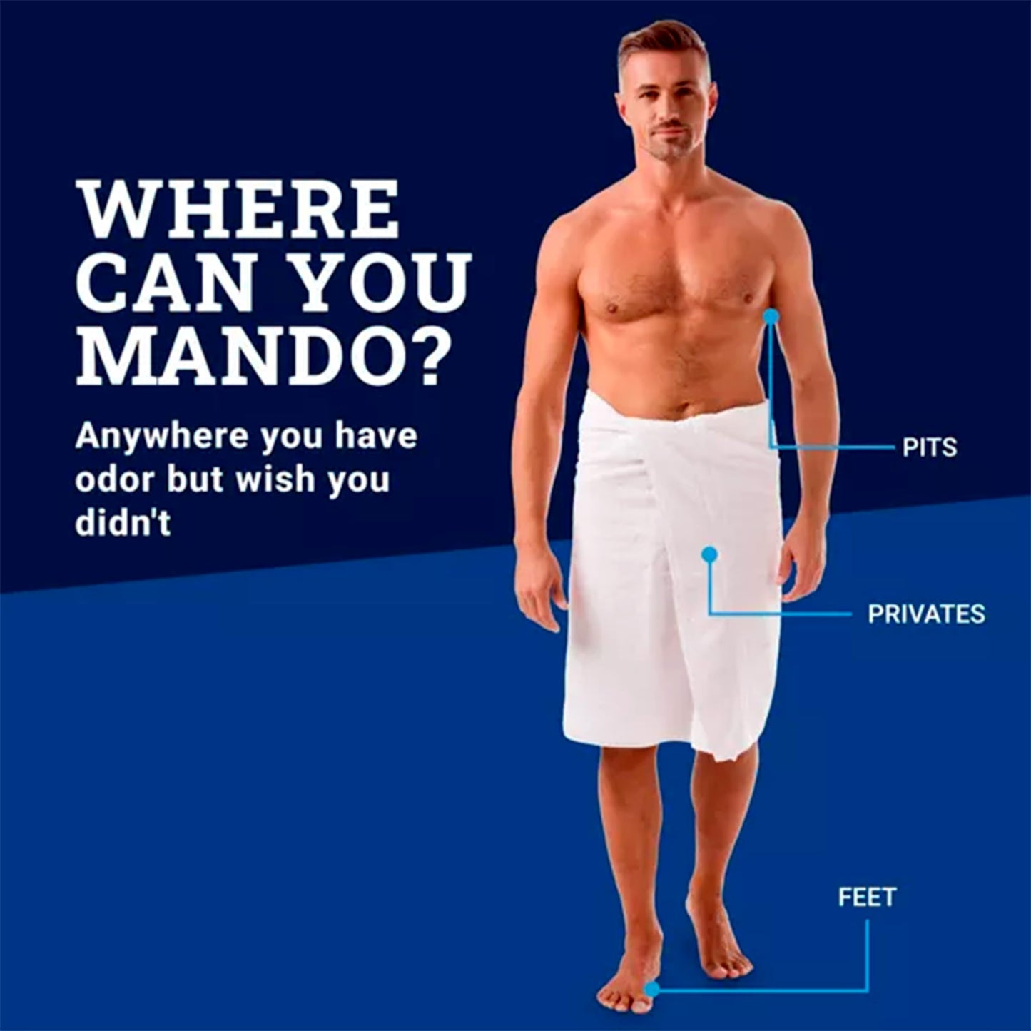 Mando Whole Body Deodorant - Men's Aluminum-Free Smooth Solid Stick Deodorant - Clover Cedar Grove - 2.6oz - Pack Of 01 Beauty and Personal Care Mando
