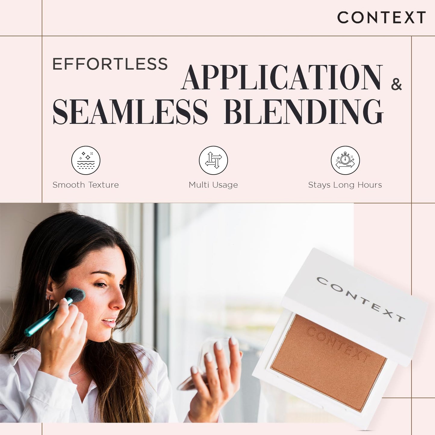 Context Skin Matte Bronzer Powder for Face - Vegan & Cruelty Free Bronzer Makeup, Long Lasting Buildable Coverage & Sun Kissed Matte Finish, Blendable Beauty & Personal Care CONTEXT SKIN