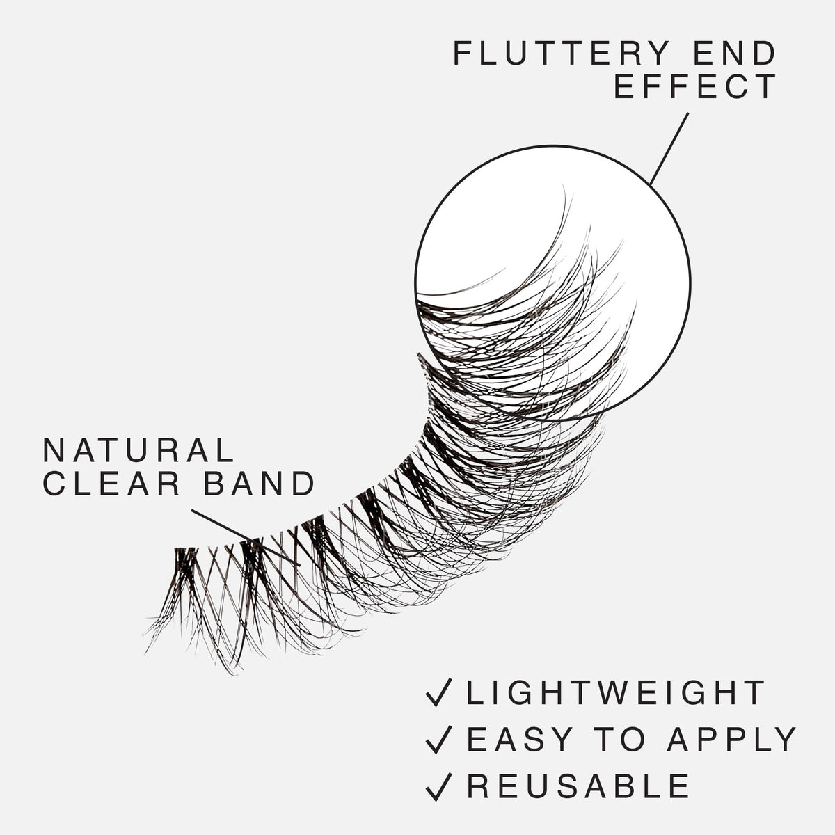 i-ENVY The Classic - Timeless Wispy Lash Extension, Modern & Redefined Eye Look, Lightweight Undetectable Clear Band for Natural Look (07) Beauty & Personal Care i•ENVY