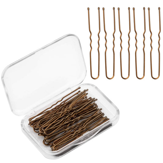 AIEX 200 Pieces U-Shaped Hairpins Kit Hair Clips Hairpins Hair Clips for Women Girls and Hair Salon (Bronze) Beauty & Personal Care AIEX