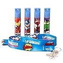 Lip Smacker Marvel, 4 piece lanyard set, lip balm for kids - Iron Man, Captain America, Spider Man, Hulk Beauty & Personal Care Lip Smacker